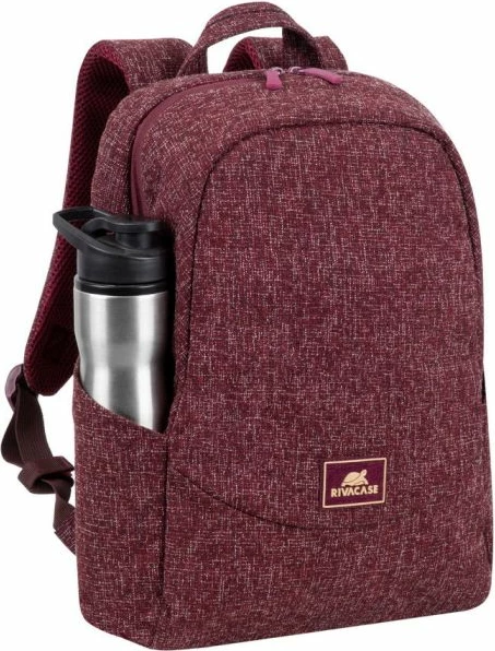 çantë shpine për laptop RIVACASE 7923, 13.3\", waterproof tweed, e kuqe