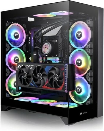 Kasë, Thermaltake, CTE E600 MX TG, Midi Tower ATX/E-ATX mATX Mini ITX, USB-C, xhami i temperuar, e zezë