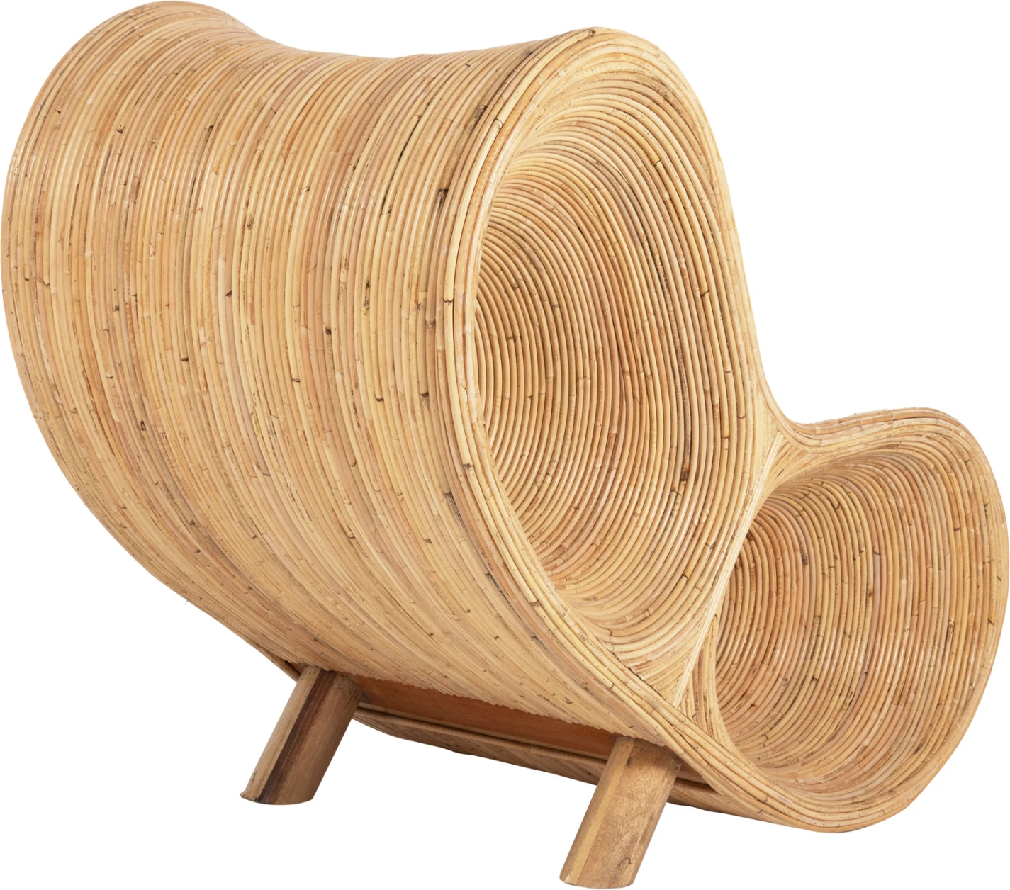 Karrige relaksuese CURVY, ngjyrë natyrale, FH9645.01, 63x128x97H cm