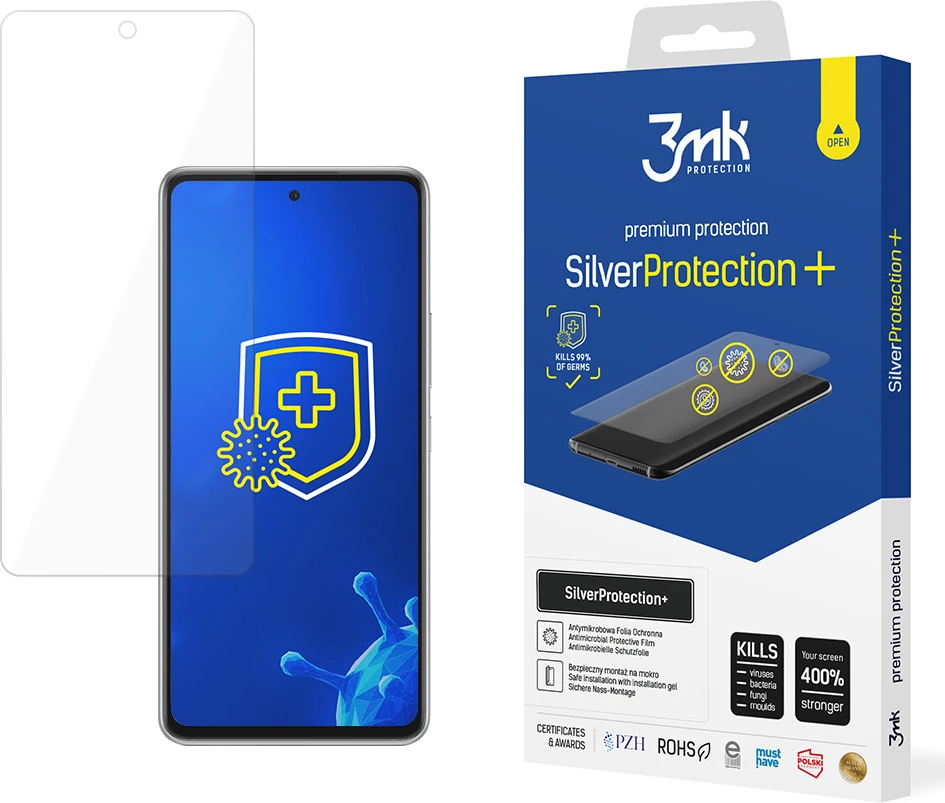 Mbështjellës ekran 3mk SilverProtect+ për Samsung Galaxy A53 5G, Antimikrobial, Transparent