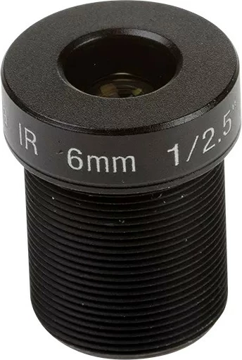 Objektiv kamere Axis M12 6mm P39-R Series, paketim 10 copë, zi