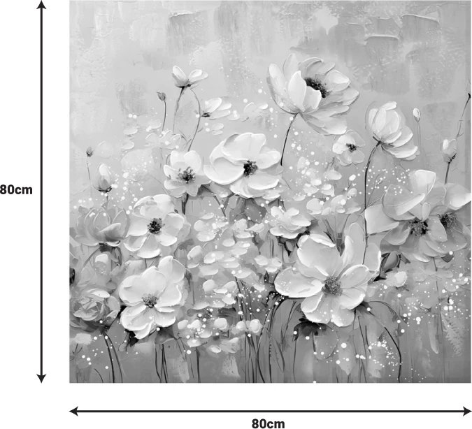 Pikturë kanavacë Rozy II Inart 80x3x80cm