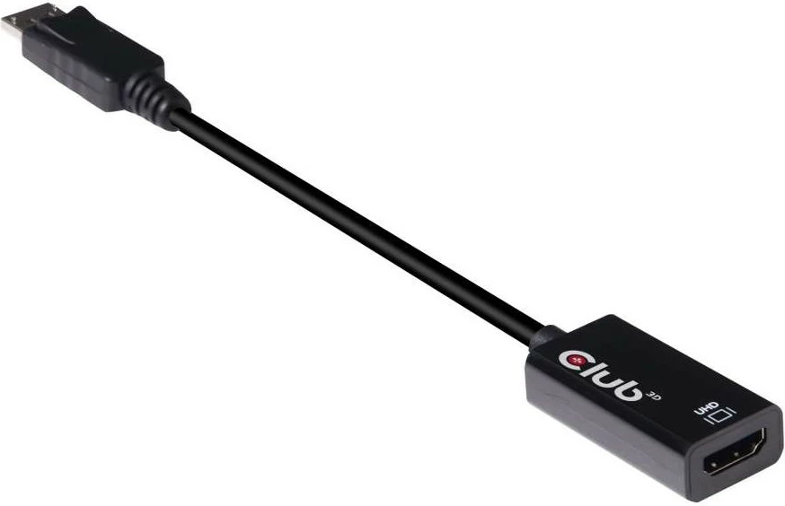 Adapter DisplayPort në HDMI Club3D, 4K60Hz, HDR, i zi