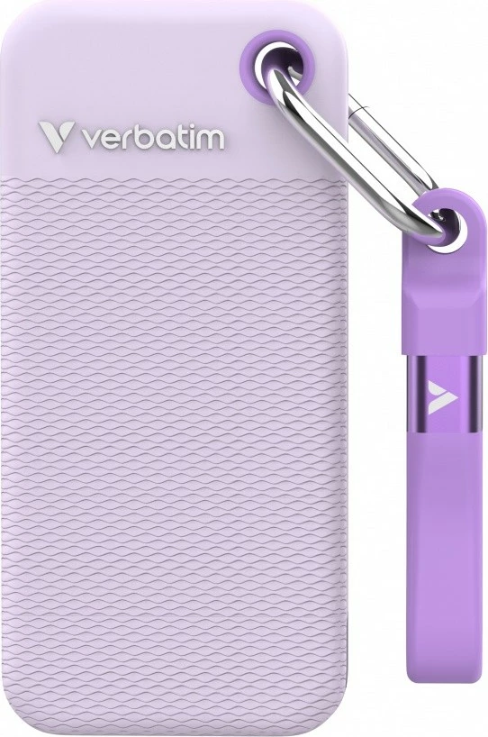 SSD i jashtëm Verbatim Pocket SSD Summer Edition 32322 1TB M.2 USB‑C 3.2 Gen 2 deri 1000MB/s bardhë/vjollcë set me 2 kapakë gome