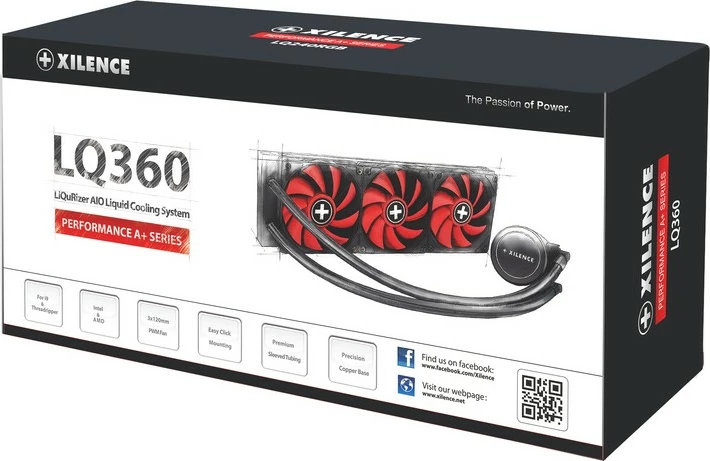 Ftohës me lëng all-in-one Xilence Performance A+ XC978 LQ360, 3x12cm, zi/kuqe