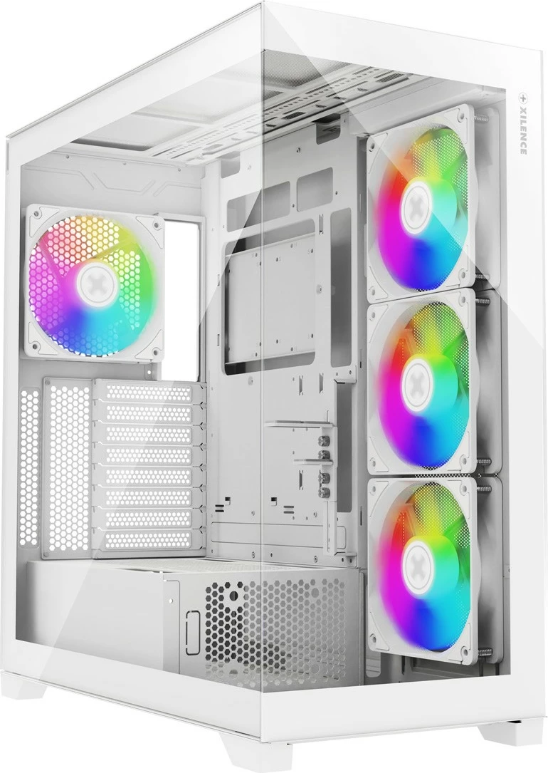 Kasë Xilence XG272 Gleam White X818.W.ARGB midi tower, ARGB, e bardhë