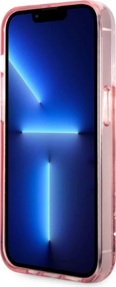 Mbështjellës Karl Lagerfeld KLHCP14LLNCHCP për iPhone 14 Pro 6.1", Glitter Choupette, Rozë