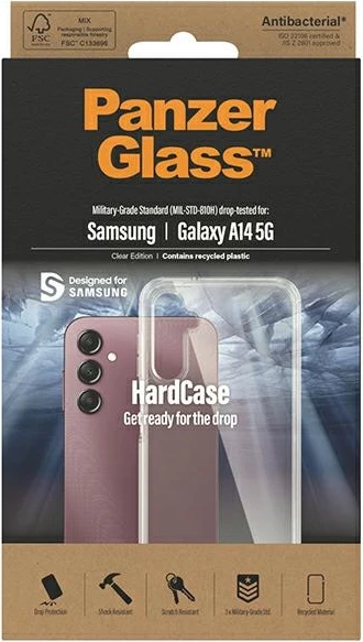 Mbështjellës PanzerGlass ClearCase për Samsung Galaxy A14 5G, Transparent