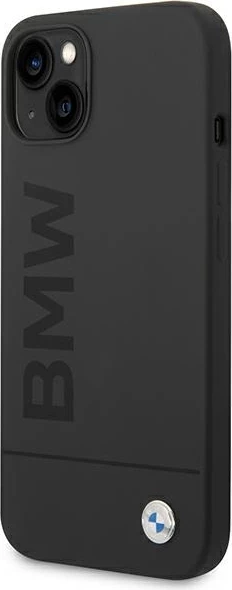Mbështjellës BMW BMHMP14MSLBLBK për iPhone 14 Plus 6.7", silikon, MagSafe, zi
