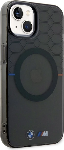 Mbështjellës BMW Pattern MagSafe për iPhone 14 Plus, Gri