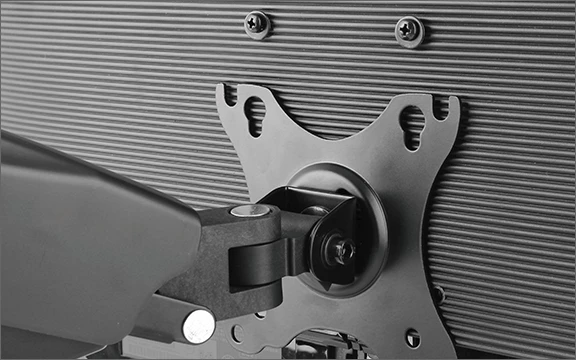 Mbajtëse tavoline për 2 monitorë ICYBOX IB-MS304-T deri 32\", VESA 75x75/100x100, me gas spring, e zezë