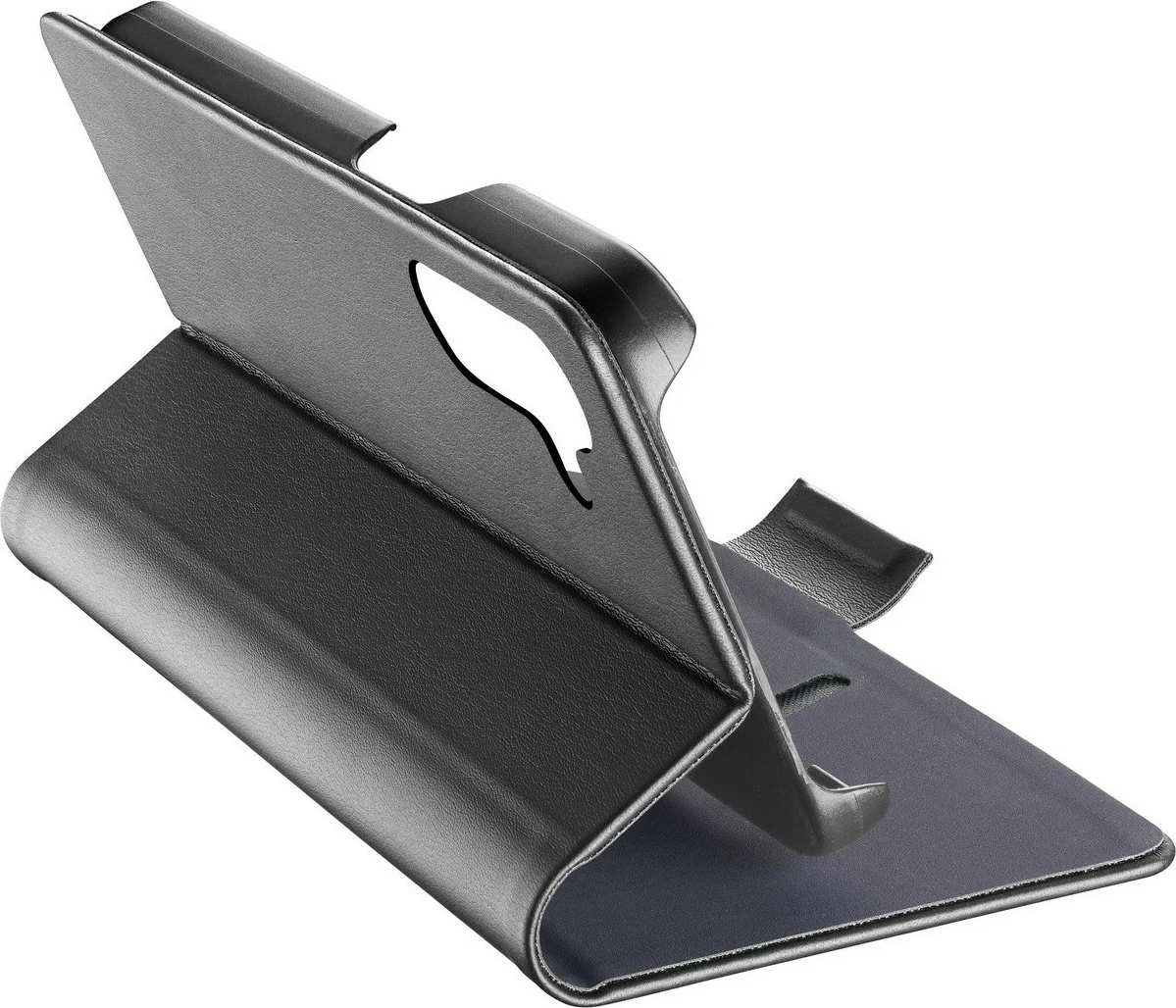 Mbështjellës folio Cellular Line për Samsung Galaxy A55 5G, me magnet, xhep kartash, i zi