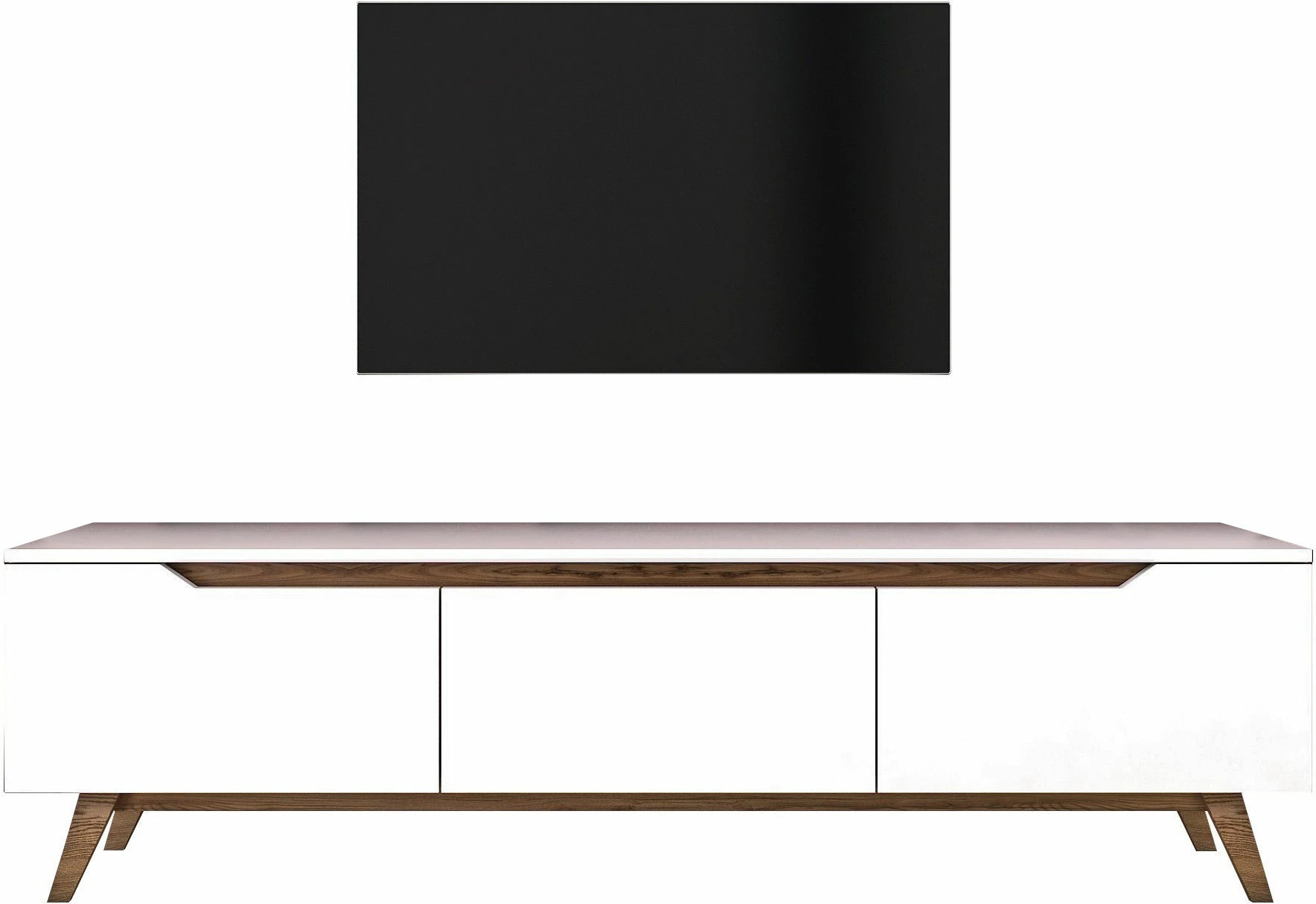 Komodë TV Hanah Home, D1 - 794, e bardhë dhe arre