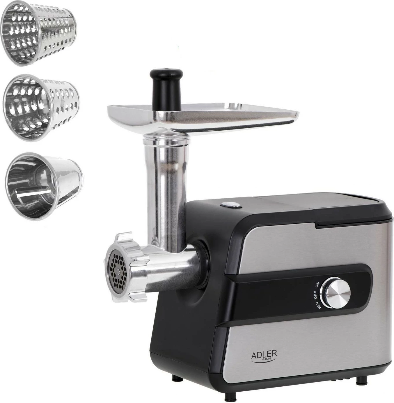 Makinë mishi Adler AD 4813, e zezë-argjendtë