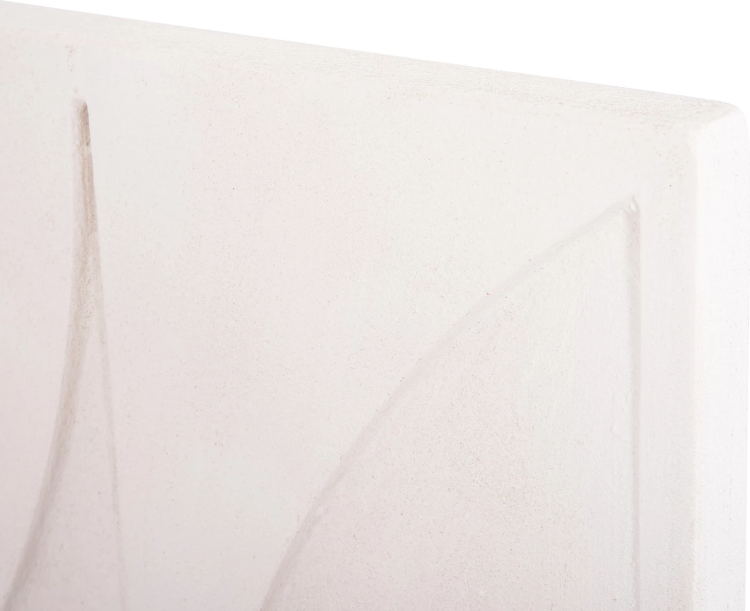 Panel dekorativ për mur, seri katrore Santorini, FH4507, MDF, ngjyrë e bardhë e zbehtë, 80x4x80 cm