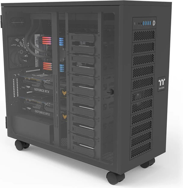 Kasë Thermaltake AX700 TG, tower, xham i temperuar, e zezë