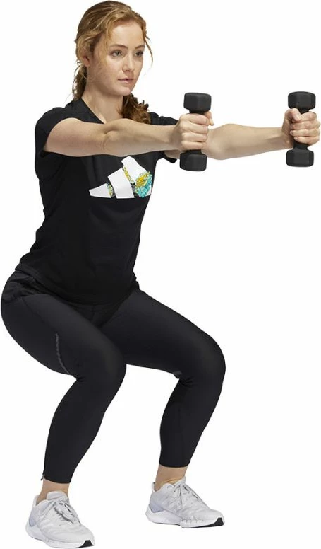 Maicë adidas për femra, e zezë