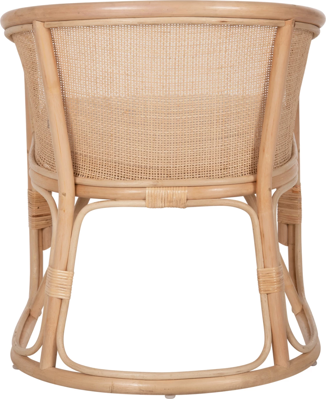 Karrige KIKO FH9839 rattan, ngjyrë natyrale, jastëk i bardhë, 61x71x76H cm.