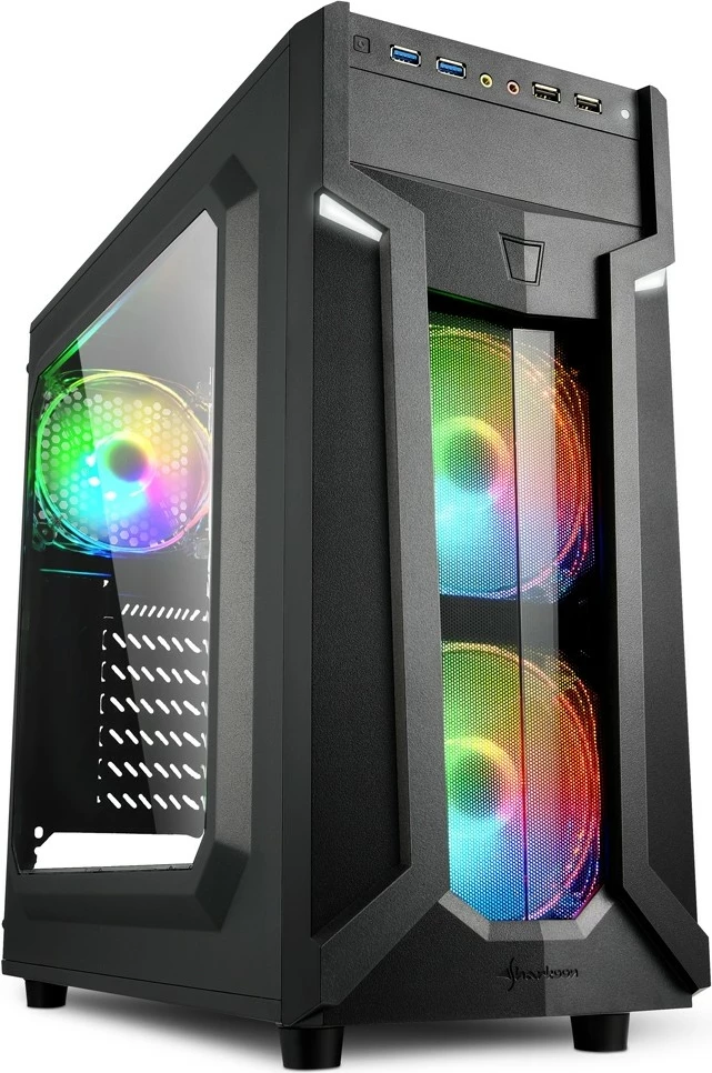 Kasë Sharkoon VG6-W RGB, Midi Tower, ATX, gaming, e zezë