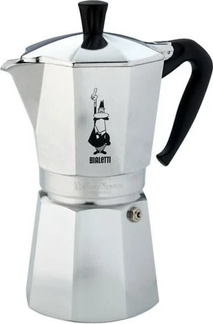 Moka pot Bialetti Moka Express, 0.775 L, 12 filxhanë, Alumini, E zezë