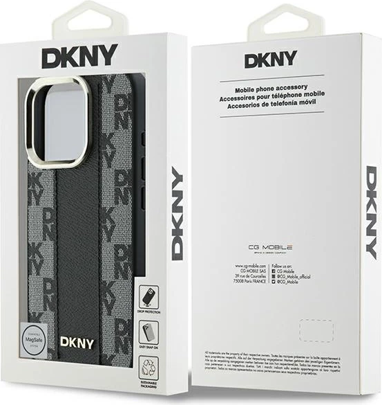 Mbështjellës DKNY për iPhone 16 Pro Max, MagSafe, i zi