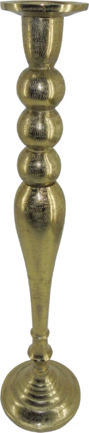 Mbajtës qirinjsh Dazzle, alumin, ngjyrë ari, 15x15x61cm