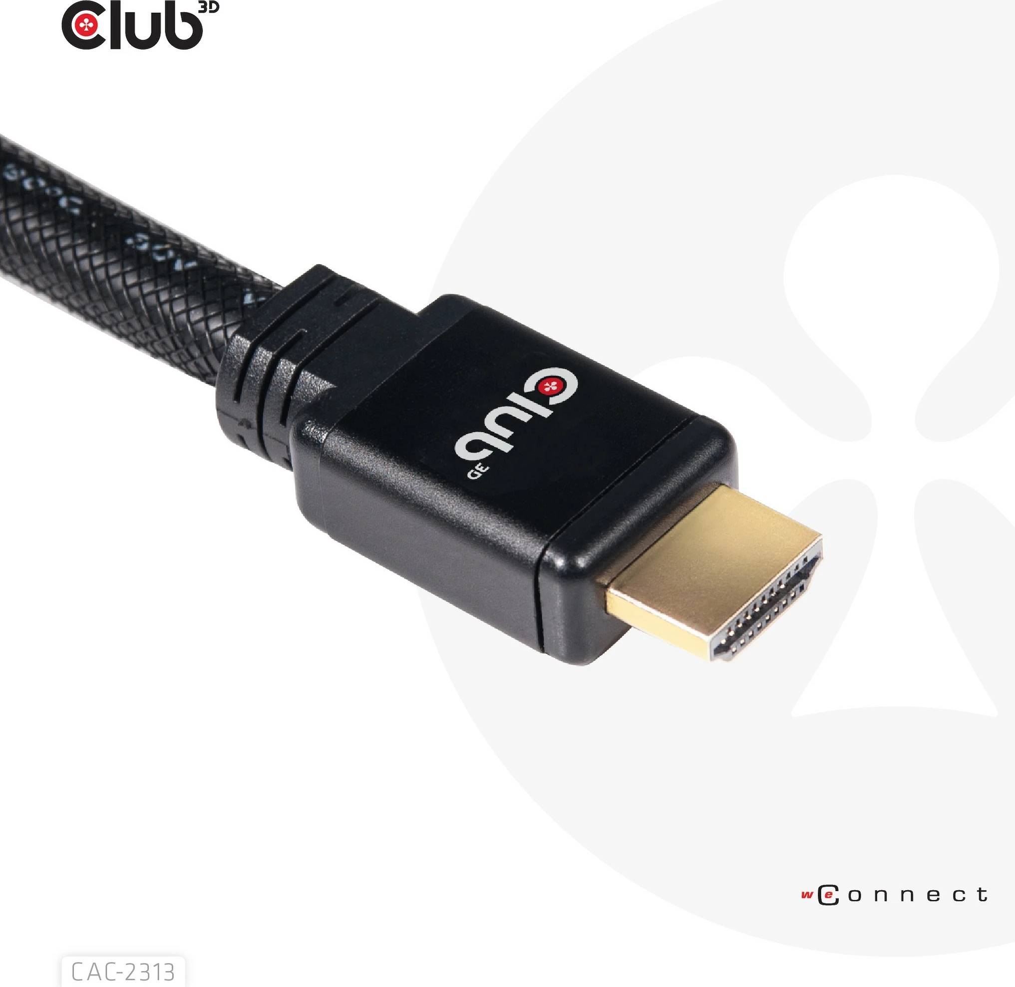 Kabllo HDMI Club3D 2.0, 10m, 4K60Hz, e zezë