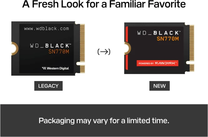 SSD i brendshëm SanDisk WD Black SN770M WDS200T3X0G 2TB M.2 2230 PCIe 4.0 NVMe