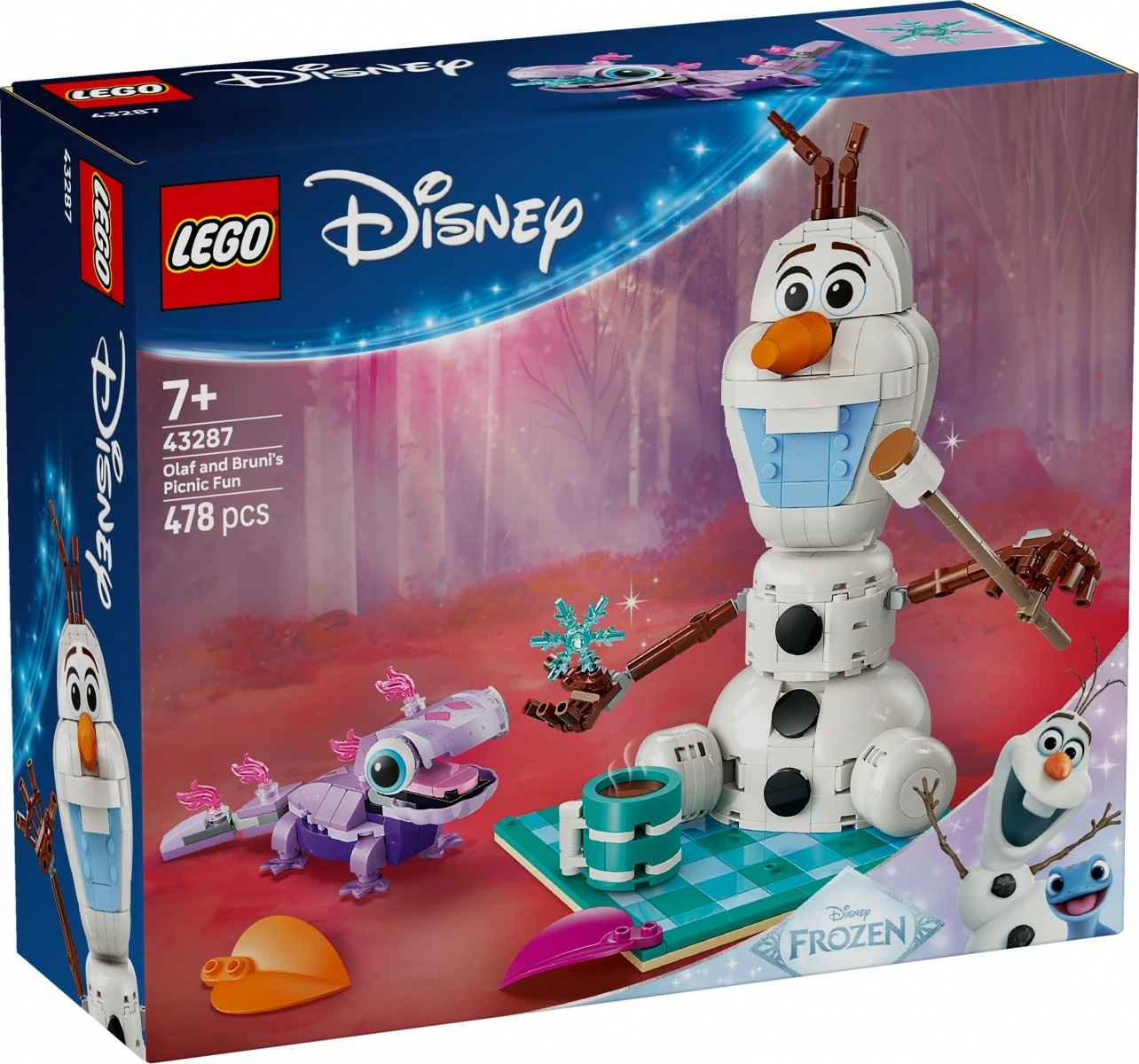 Set LEGO Disney Frozen 43287 Olaf dhe Bruni Picnic, 478 pjesë, 7+