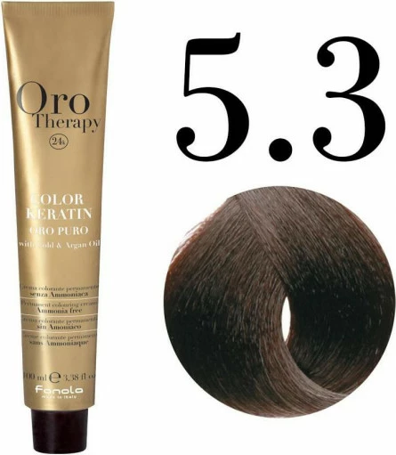 Ngjyrë për flokë Oro 5.3, gështenjë e qeltë, 100 ml