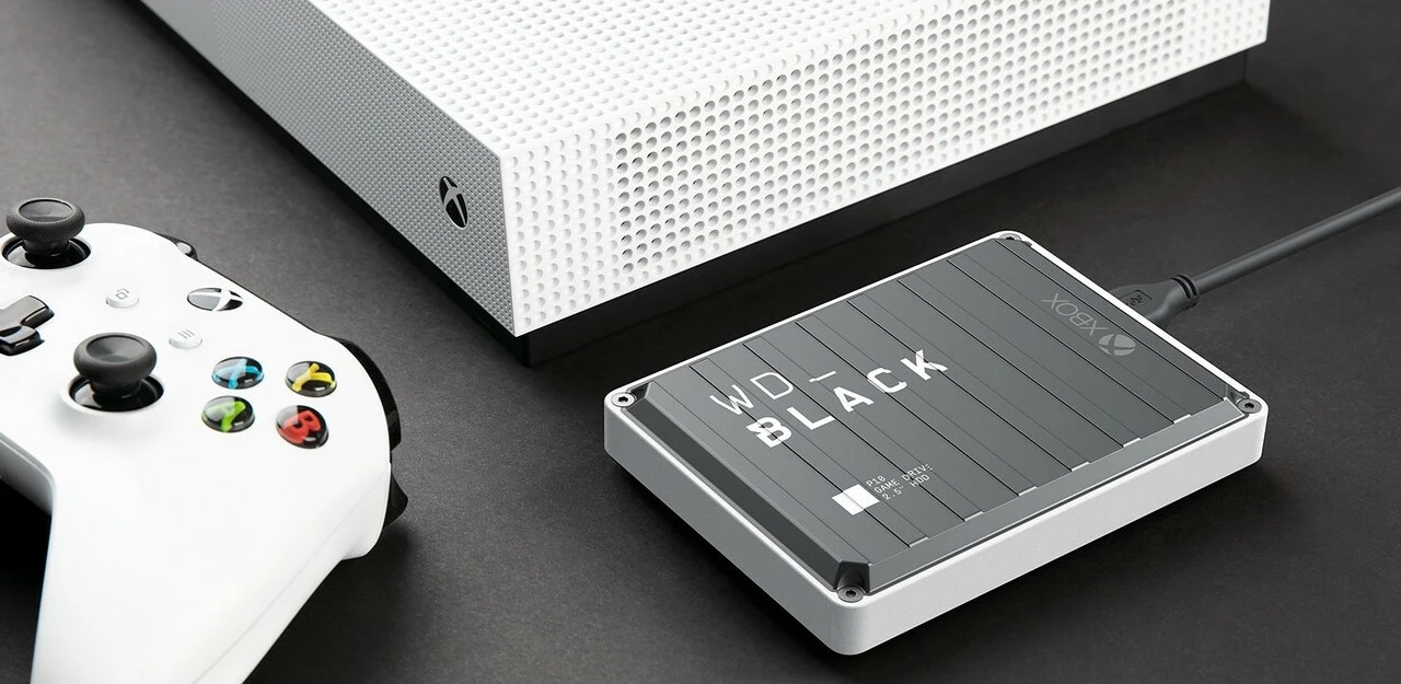 Hard disk i jashtëm Western Digital WD BLACK P10 Game Drive 2TB, USB 3.2, për Xbox, zi/bardhë