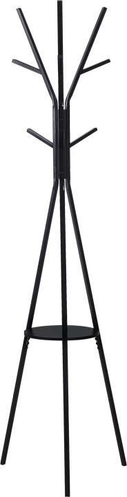 Varëse palltosh Denner, metal i zi, 48.5x48.5x180cm