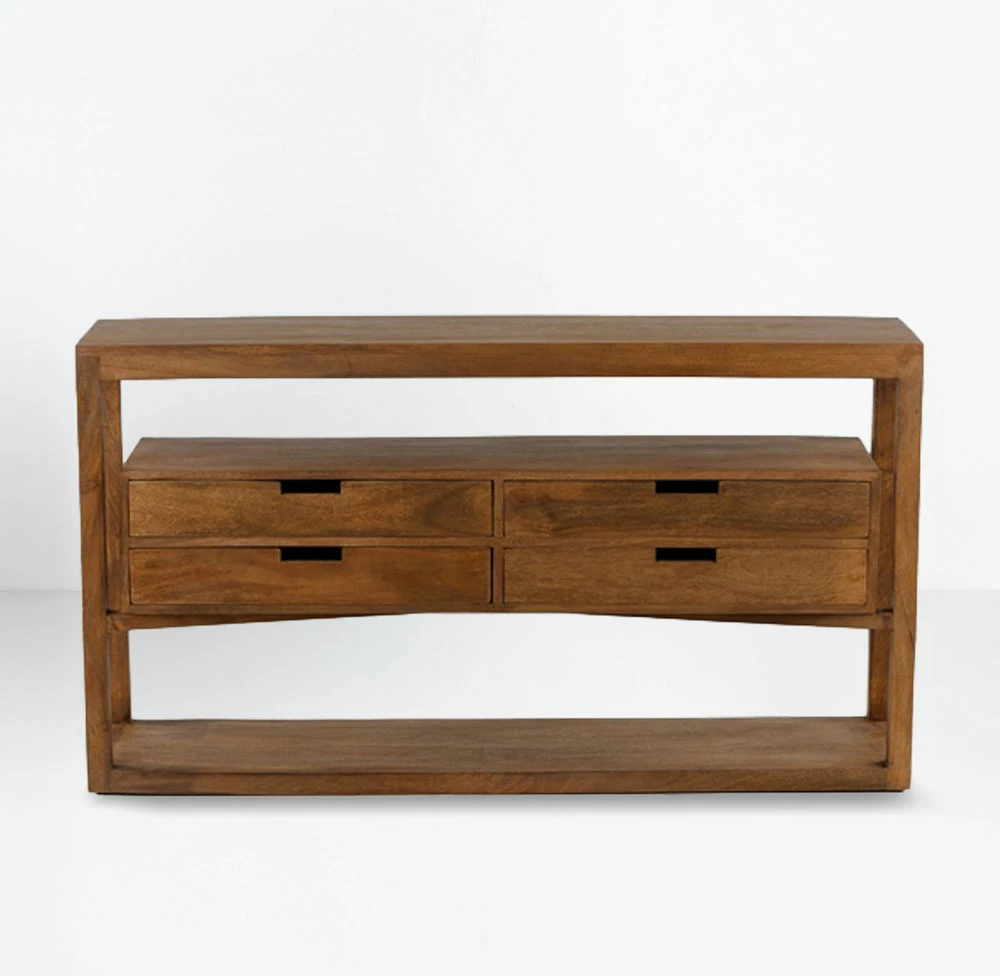 Konsol Elis, ngjyrë natyrale, 140x33x76cm