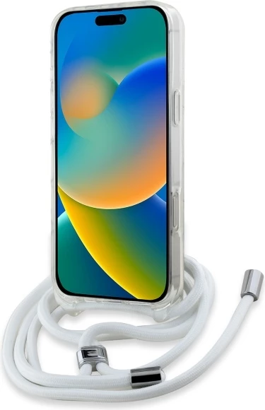 Mbështjellës Karl Lagerfeld IML Choupette Head & Cord MagSafe për iPhone 16, Transparent