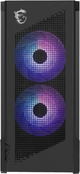 Kasë PC MSI MPG VELOX 300R AIRFLOW PZ, midi tower, ARGB, mbështetje E-ATX/ATX/mATX/ITX, 2x160mm ARGB + 1x120mm, panel xhami, e zezë