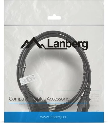 Kabllo rryme Lanberg CA-C13C-10CC-0018-BK, 1.8m, e zezë