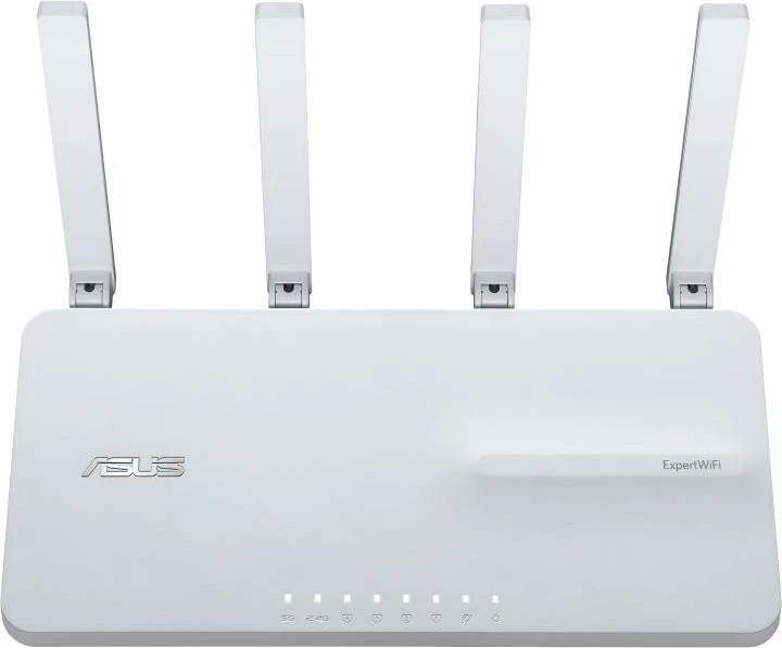 Ruter Wi‑Fi Asus ExpertWiFi EBR63, tri-band Wi‑Fi 6, 2.5Gbps, dual WAN, 4 antena, i bardhë