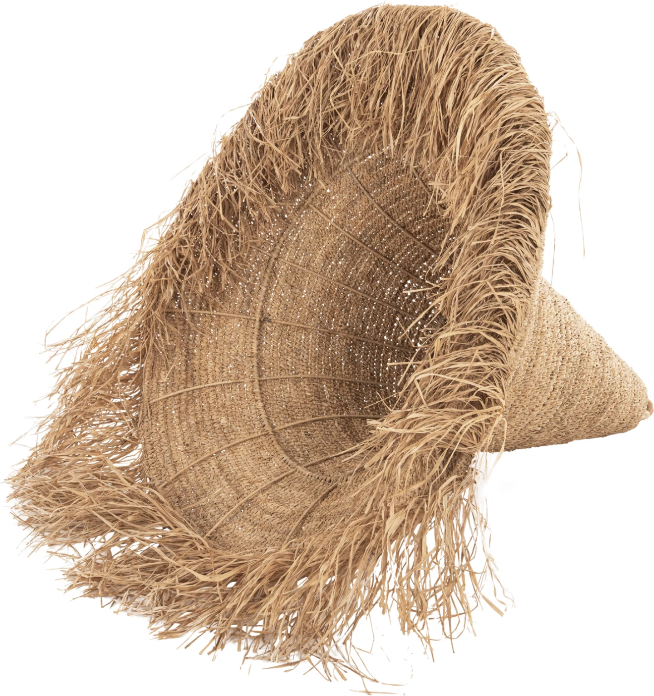 Llambë tavani varëse, ratan natyral, FH4033, Φ103x84.5-106Hcm