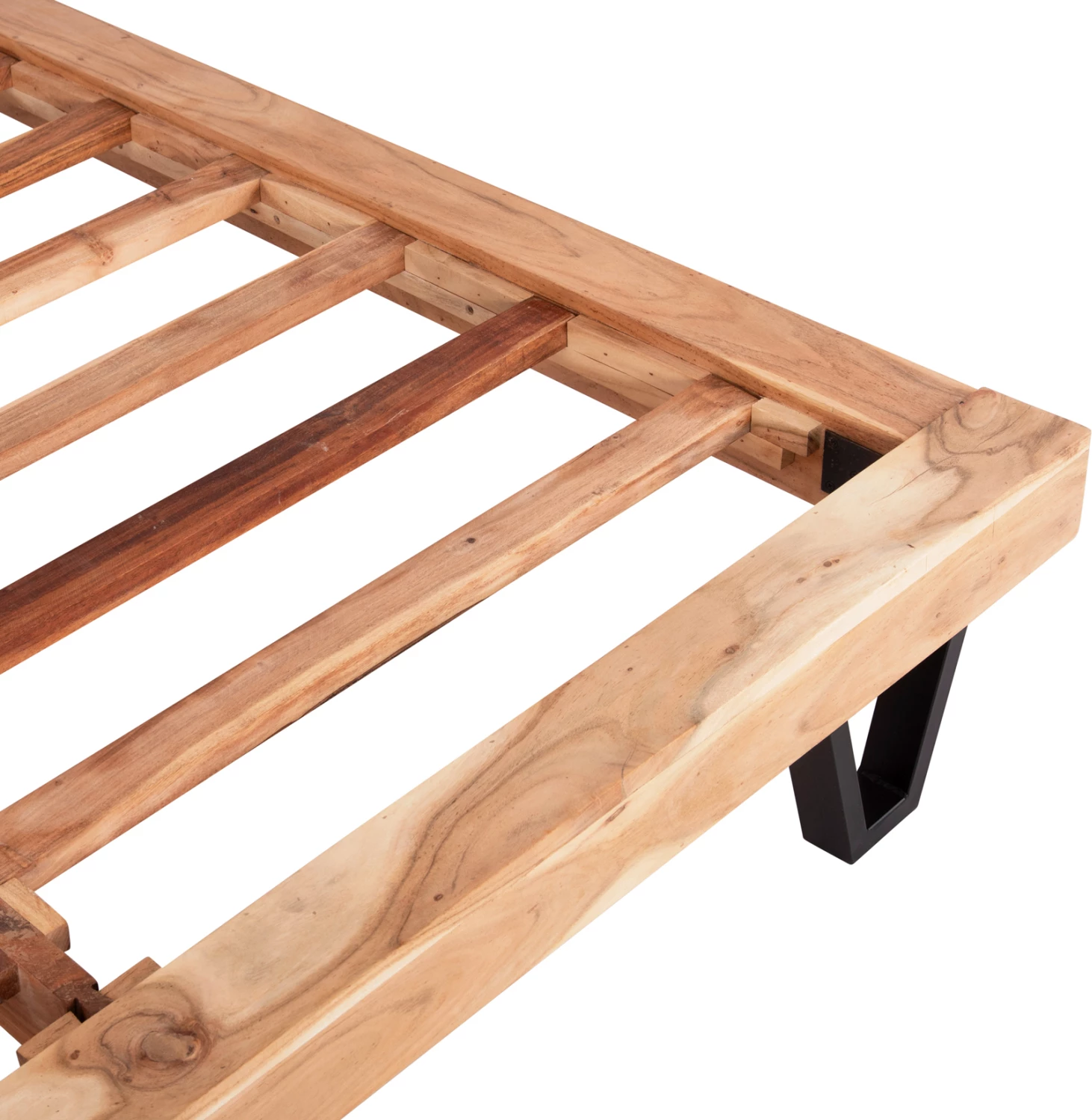 Krevat ALICIA FH8359.11, metal dhe dru akacie, 160Χ200