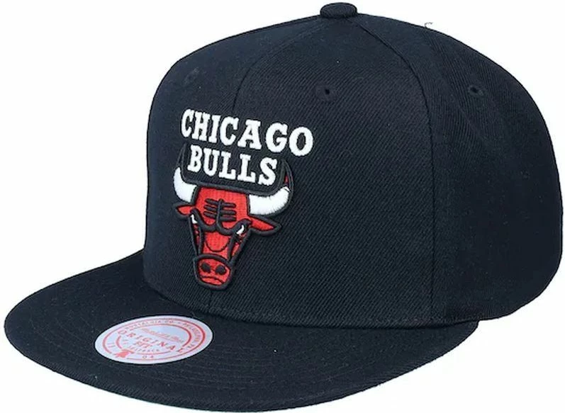 Kapelë Mitchell & Ness Chicago Bulls, unisex, e zezë