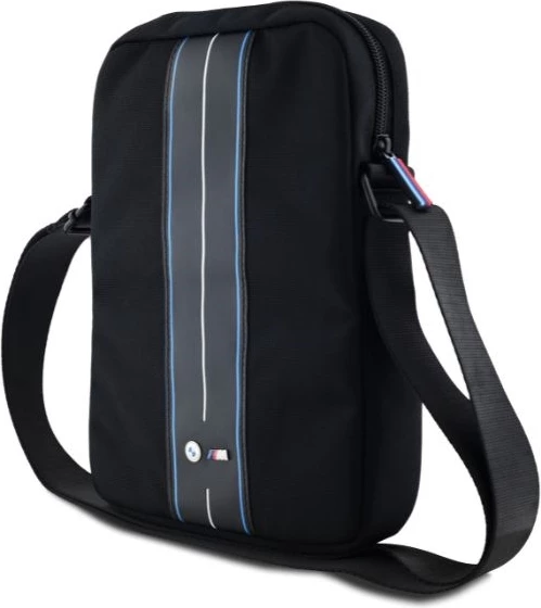 Çantë tablet BMW Nylon Blue Stripe 10", e zezë
