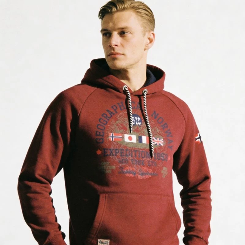 Duks për meshkuj Geographical Norway, i kuq burgundy