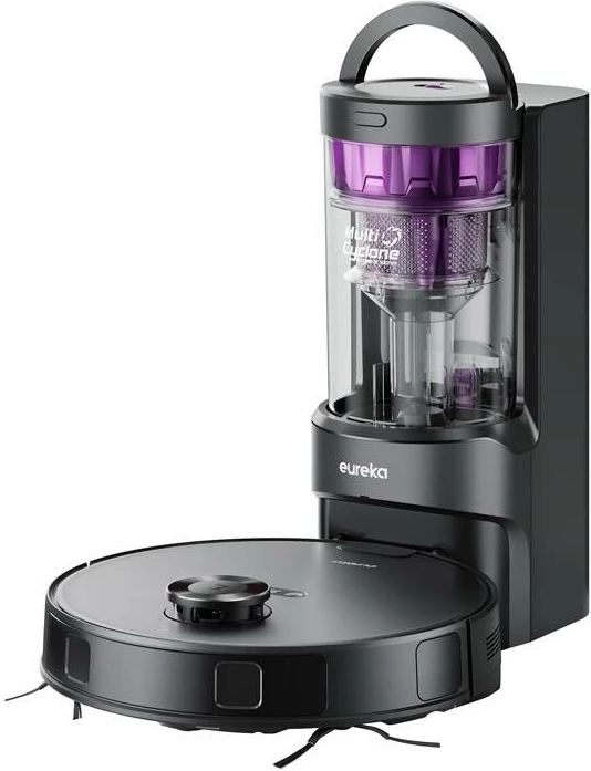 Robot pastrues Eureka E20 Plus me stacion vetëshkarkues, 2L, 5200mAh, i zi