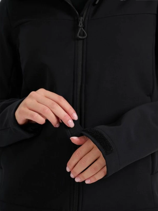 Jakne softshell për femra 4F, e zezë