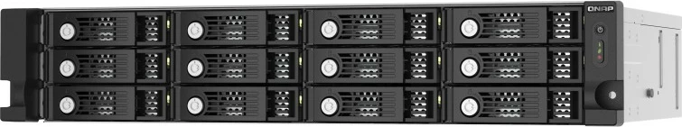 Kasë QNAP TL-R1220SEP-RP, 12 vende, rackmount 2U, SAS/SATA, e zezë/gri