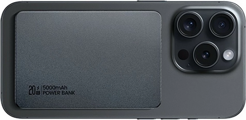 Power bank USAMS USA001542, 5000mAh, 20W PD, MagSafe, Titanium