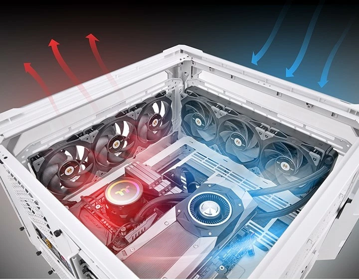 Ventilator kasë Thermaltake GT12 TT Premium Edition 120mm, 3 copë, e zezë