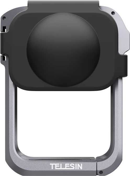 Kafaz metalik mbrojtës TELESIN Utility Frame për DJI Osmo 360, 42.6 g, 1/4\"-20 + cold shoe, gri/zi, set (kafaz + mbulesë silikoni për lente)