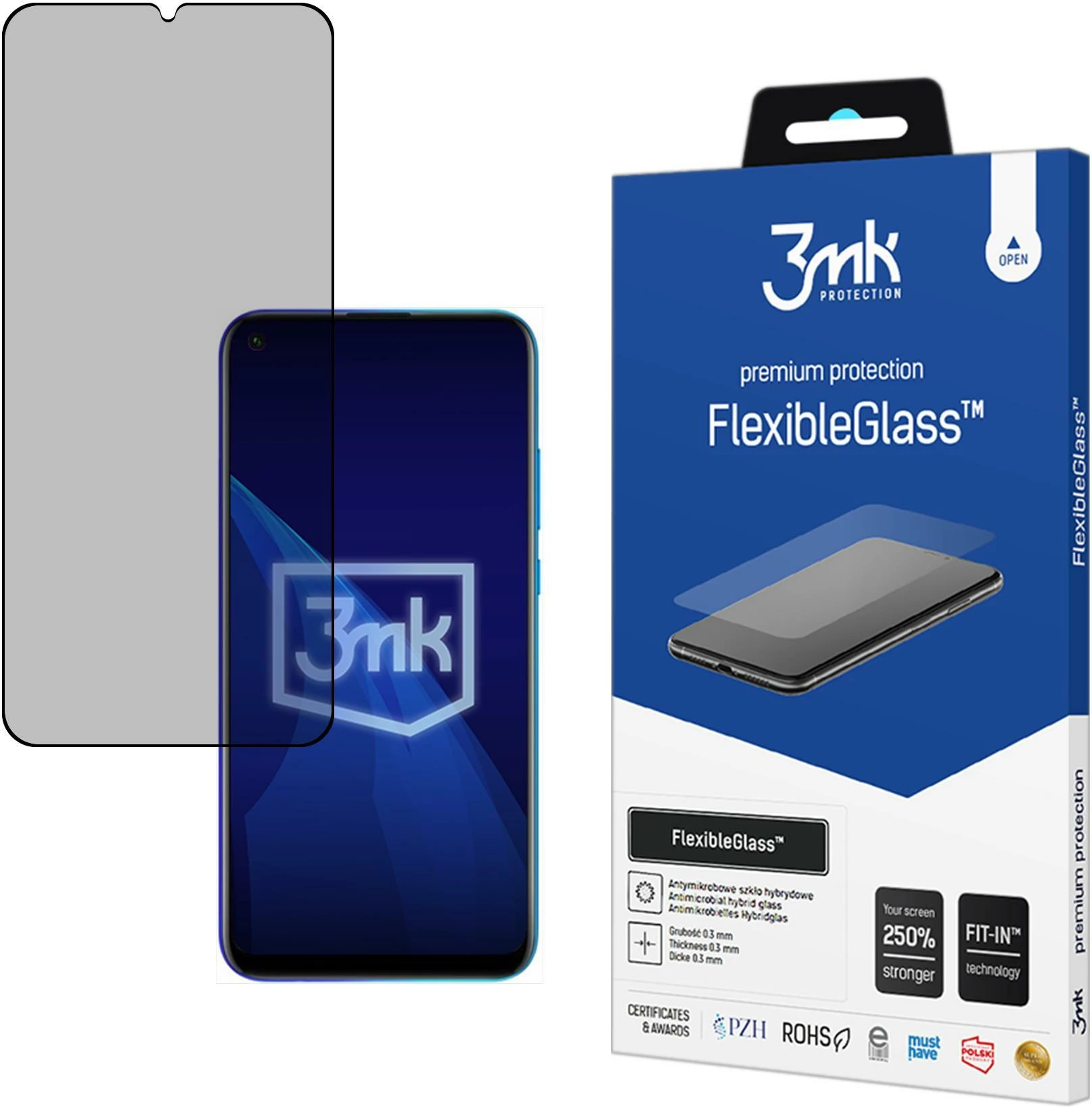 Mbrojtës ekrani Hybrid FlexibleGlass 3mk Protection për Honor Play 9C