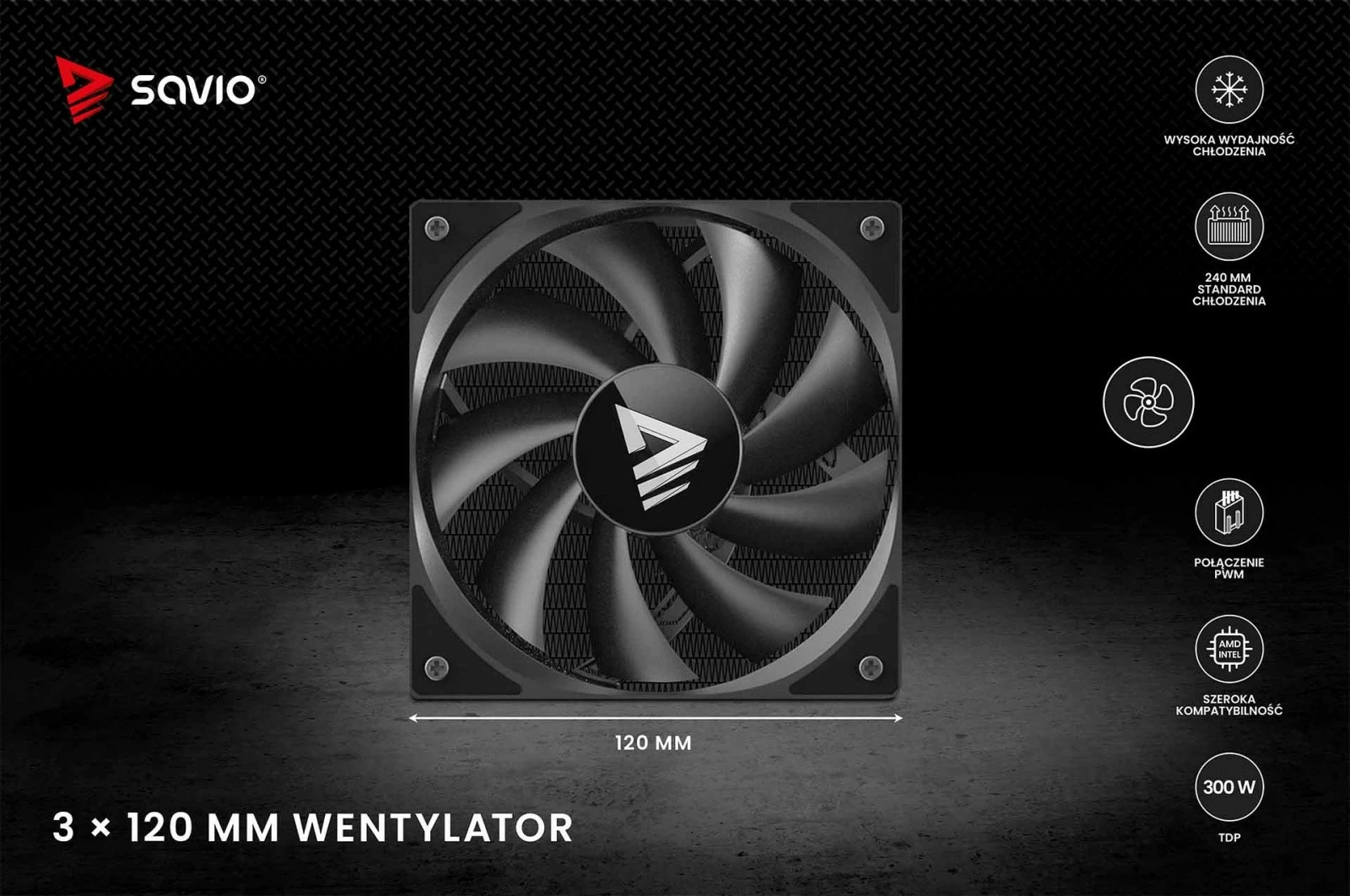 Ftohje uji për procesor, Savio NOX 360 mm, radiator 360 mm alumini, 3x 120 mm PWM, TDP 250 W, pa ndriçim